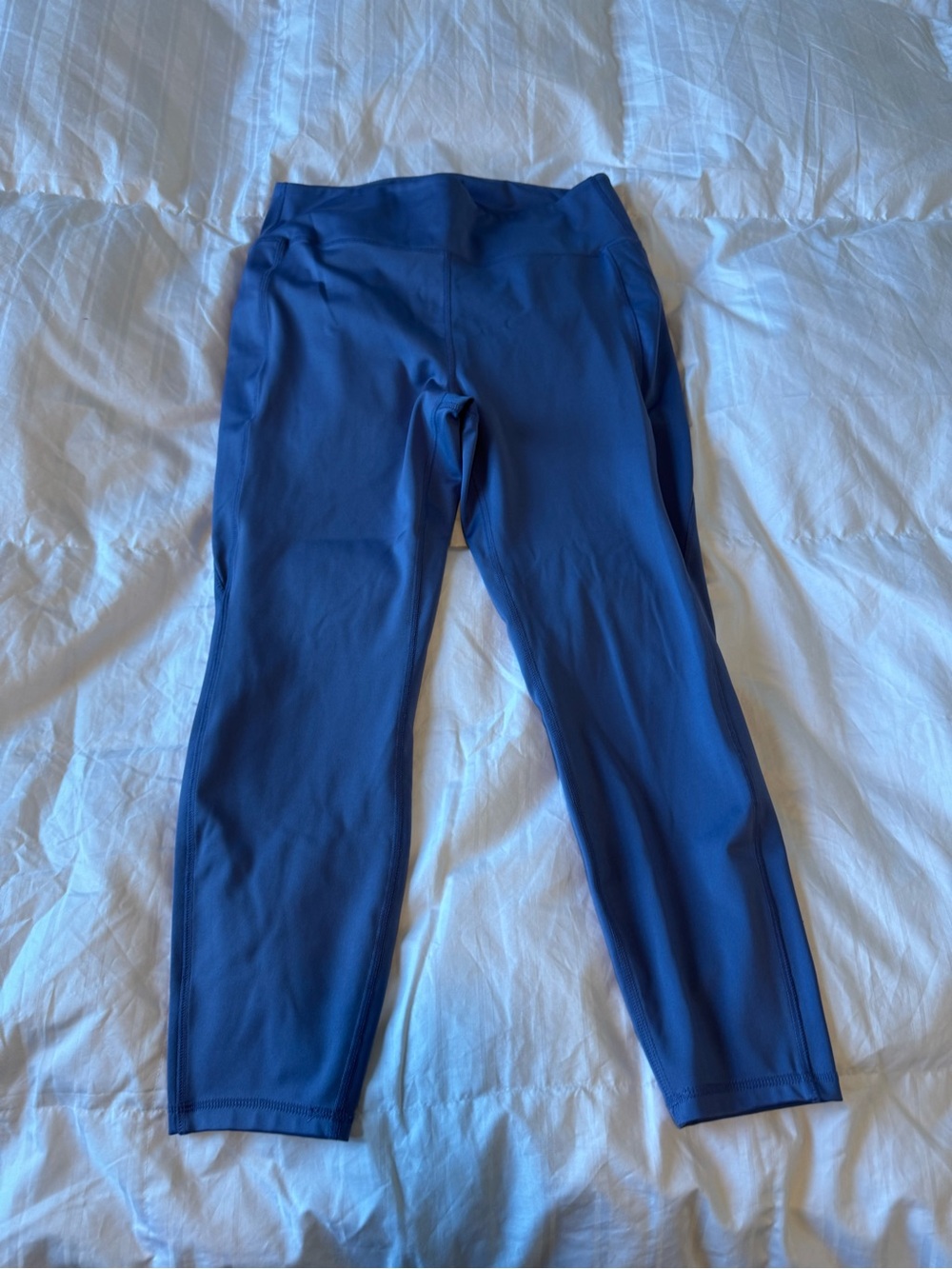 Girls' Blue Active Leggings - Comfortable Stretch
